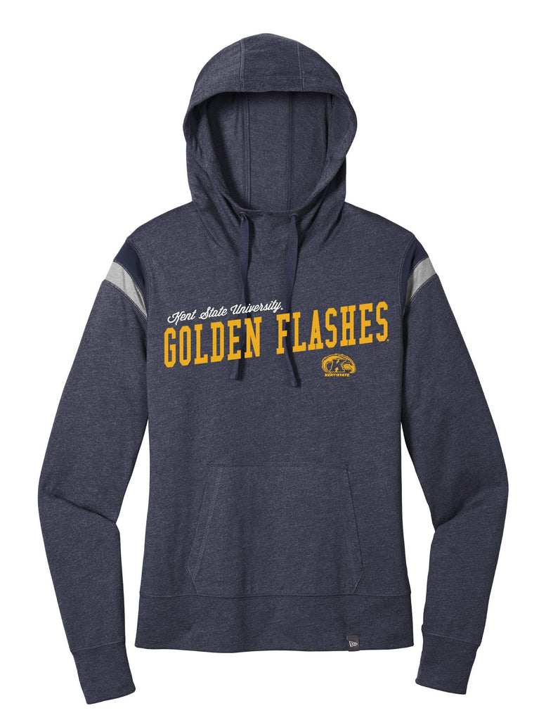 J2 Sport Kent State University Golden Flashes NCAA Uphill Victory Womens New Era Varsity Hooded T-Shirt