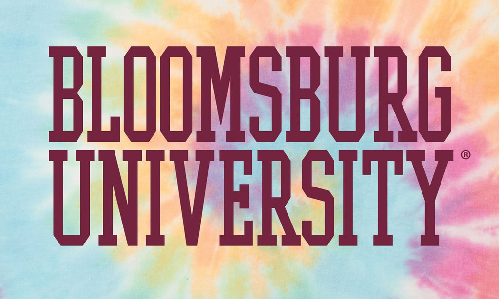 J2 Sport BU Bloomsburg University Huskies NCAA Tie Dye Women's V-Neck T-Shirt