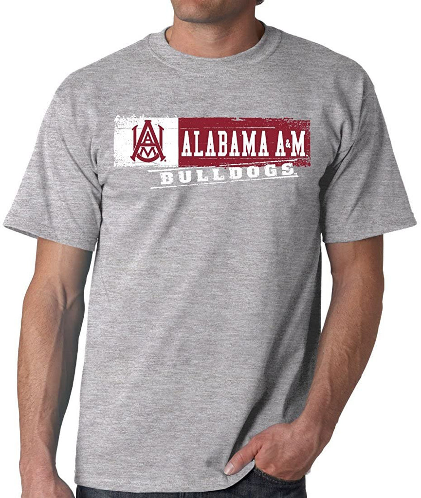 J2 Sport Alabama A&M Bulldogs NCAA Unisex Sticker Grey T-shirt