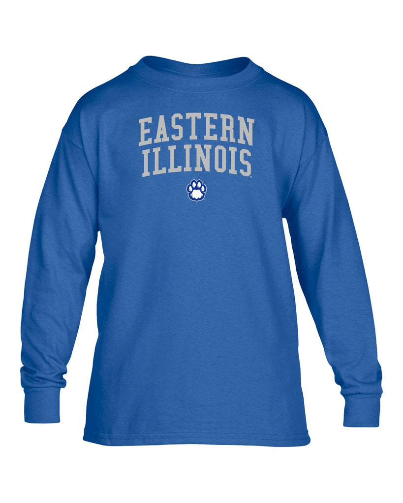 J2 Sport Eastern Illinois University Panthers NCAA Jumbo Arch Youth Long Sleeve T-Shirt