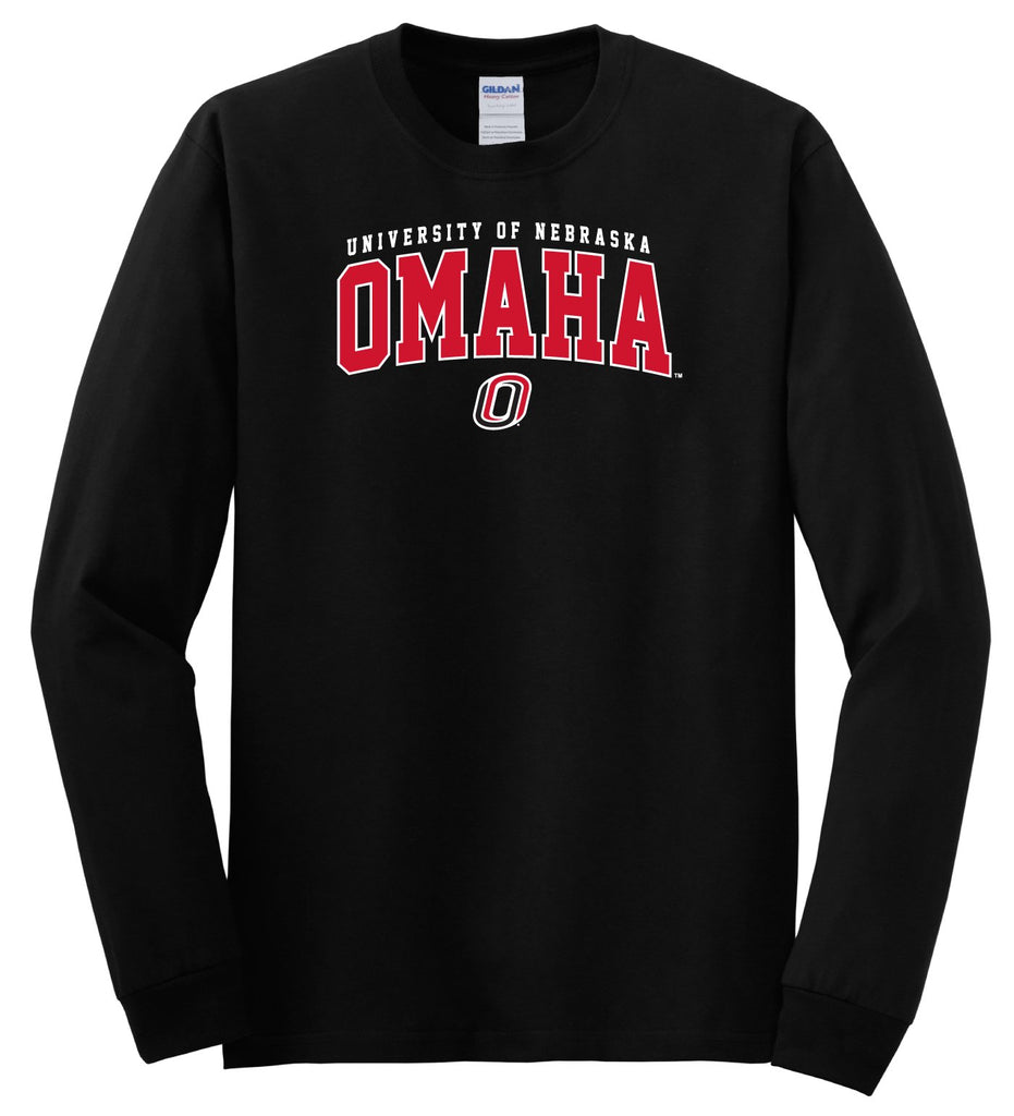 University of Nebraska at Omaha Mavericks NCAA Jumbo Arch Unisex Long Sleeve T-Shirt