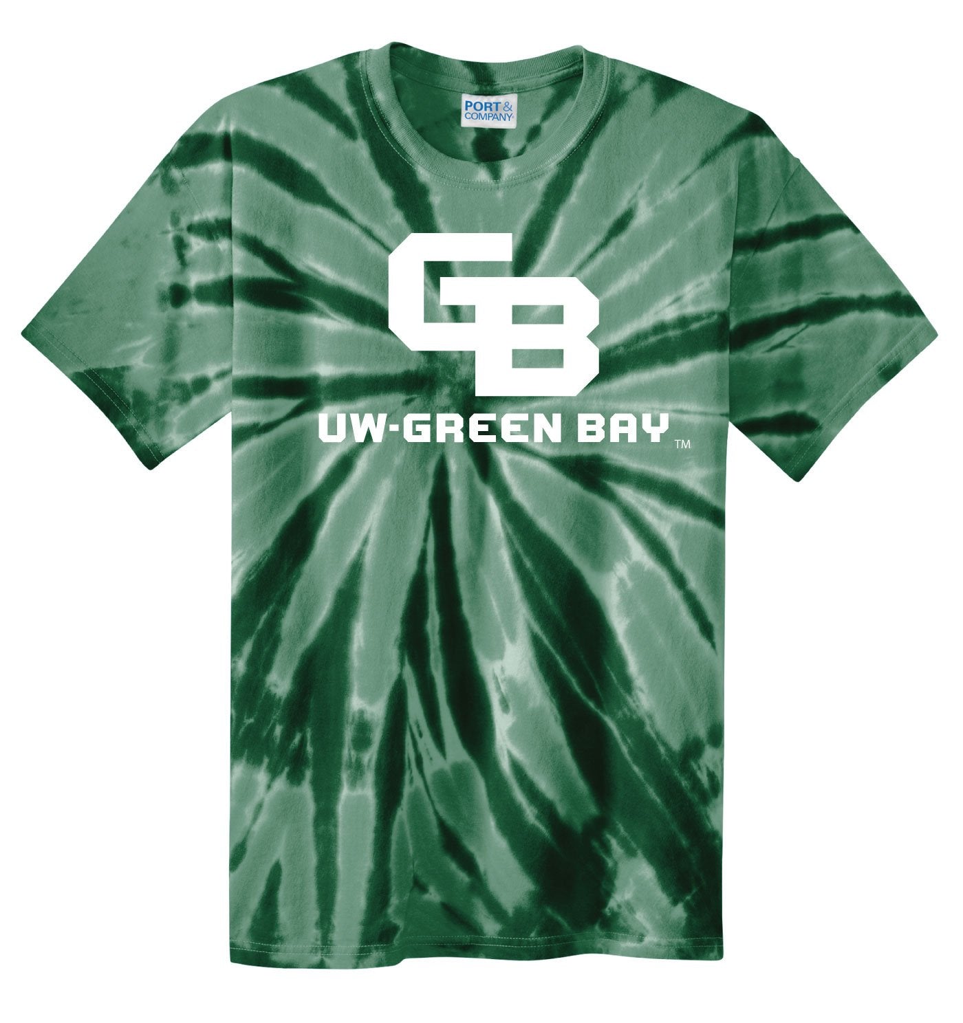 J2 Sport UWGB University of Wisconsin Green Bay Phoenix NCAA Tie Dye T