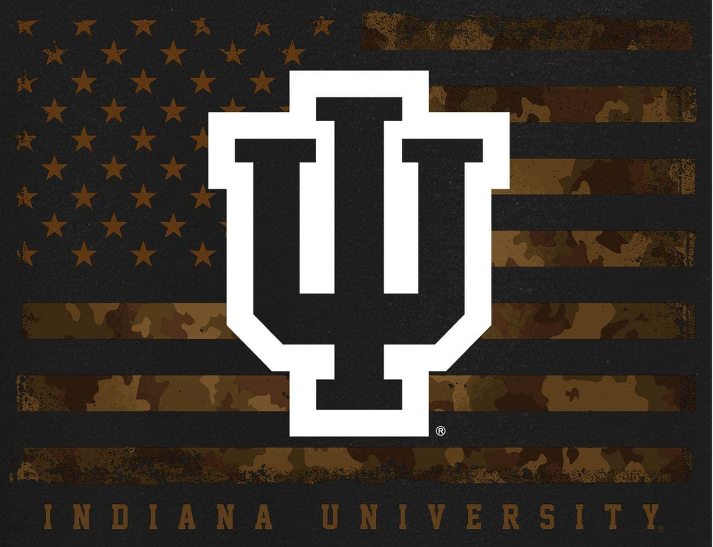 J2 Sport IU Indiana University Hoosiers NCAA Unisex US Camo Flag