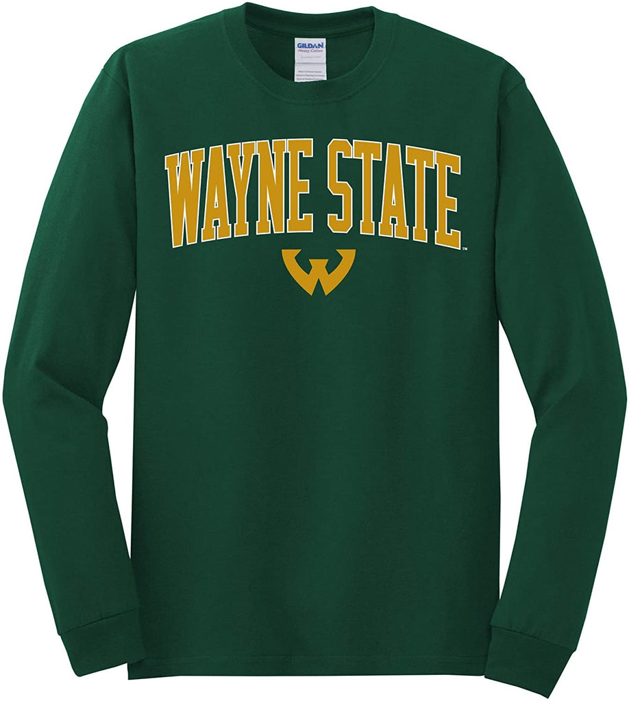 J2 Sport WSU Wayne State University Warriors NCAA Unisex Long Sleeve T-Shirt