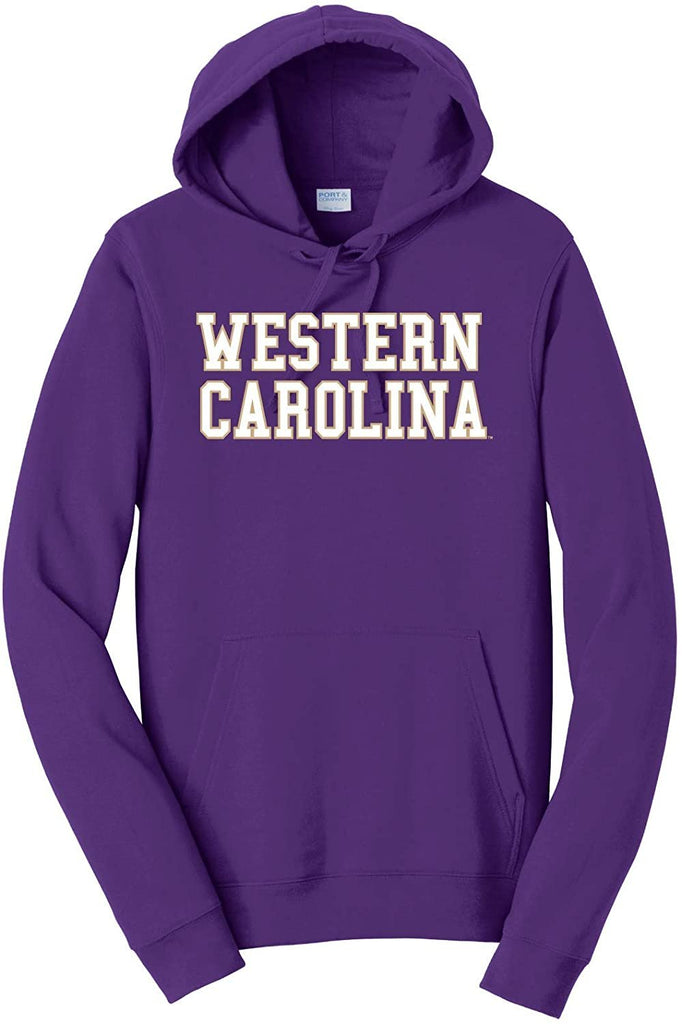 J2 Sport WCU Western Carolina University Catamounts NCAA Block Unisex Hooded Sweatshirt