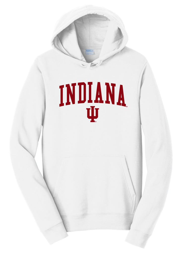 J2 Sport Indiana University Hoosiers NCAA Jumbo Arch Unisex Hooded Sweatshirt